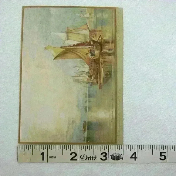 Ship Art Print Joseph Mallord William Turner Stangate Creek River Medway Antique - Picture 6 of 12